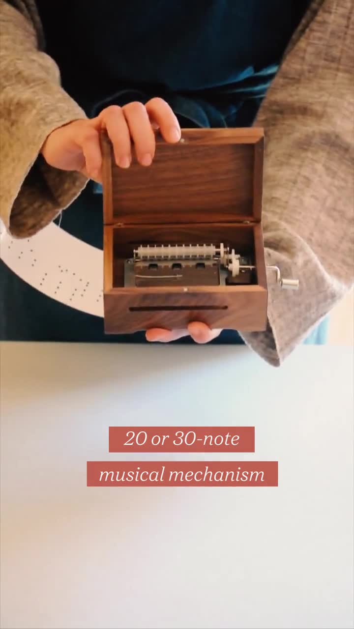 DIYオルゴールキット | 20または30音メカニズム | 自分だけの曲を作