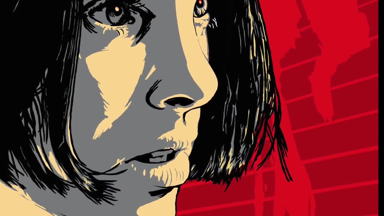 レオン映画ポスター：手描きの映画アート（デジタルダウンロード