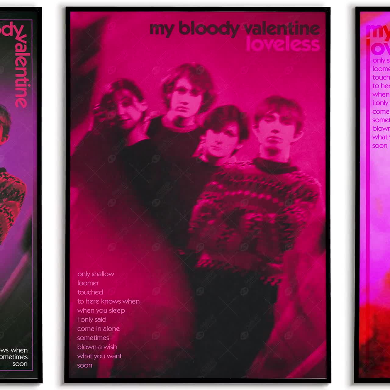 My Bloody Valentine Loveless Poster | Retro 90s Shoegaze Dream Pop