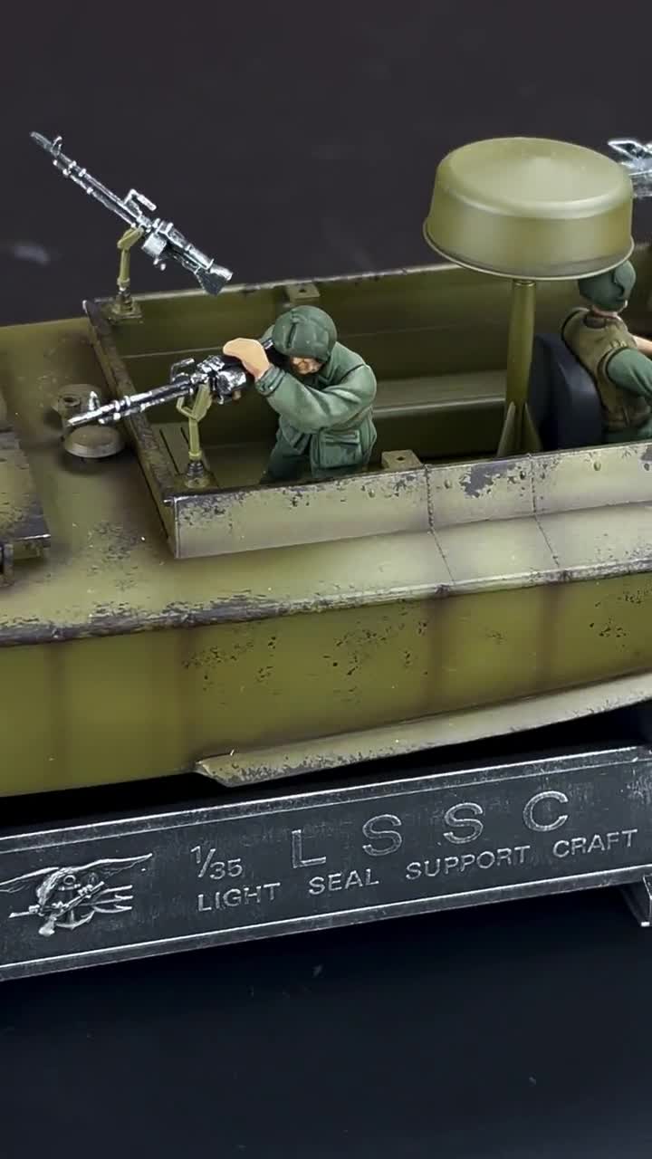 1/35 LSSC SEALボートモデル：ベトナム戦争、クルー付き手作り - Etsy 日本