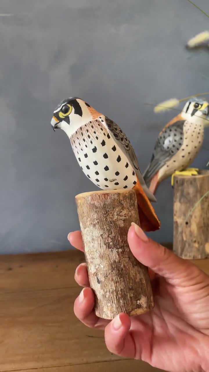 Hand Carved Wooden Kestrel – Small | 7