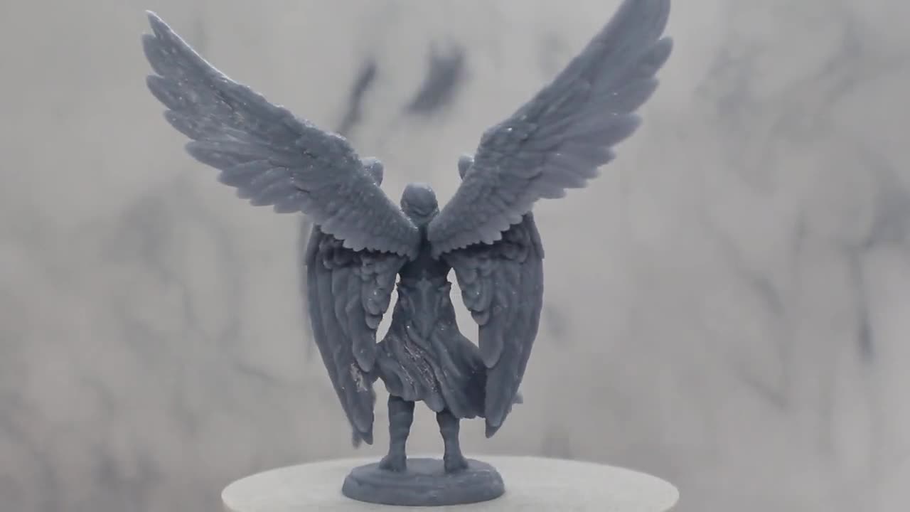 ラミエル守護天使ミニチュア、樹脂製3Dプリント、75mmスケール - Etsy 日本