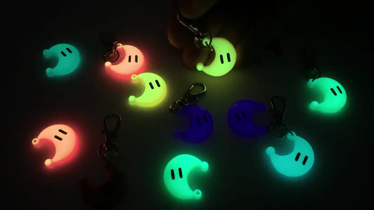パワームーンキーチェーン：暗闇で光る スーパーマリオ オデッセイ