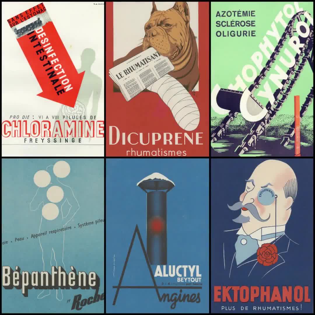 2300点以上のフランスの医療広告 / ビンテージ医薬品印刷物