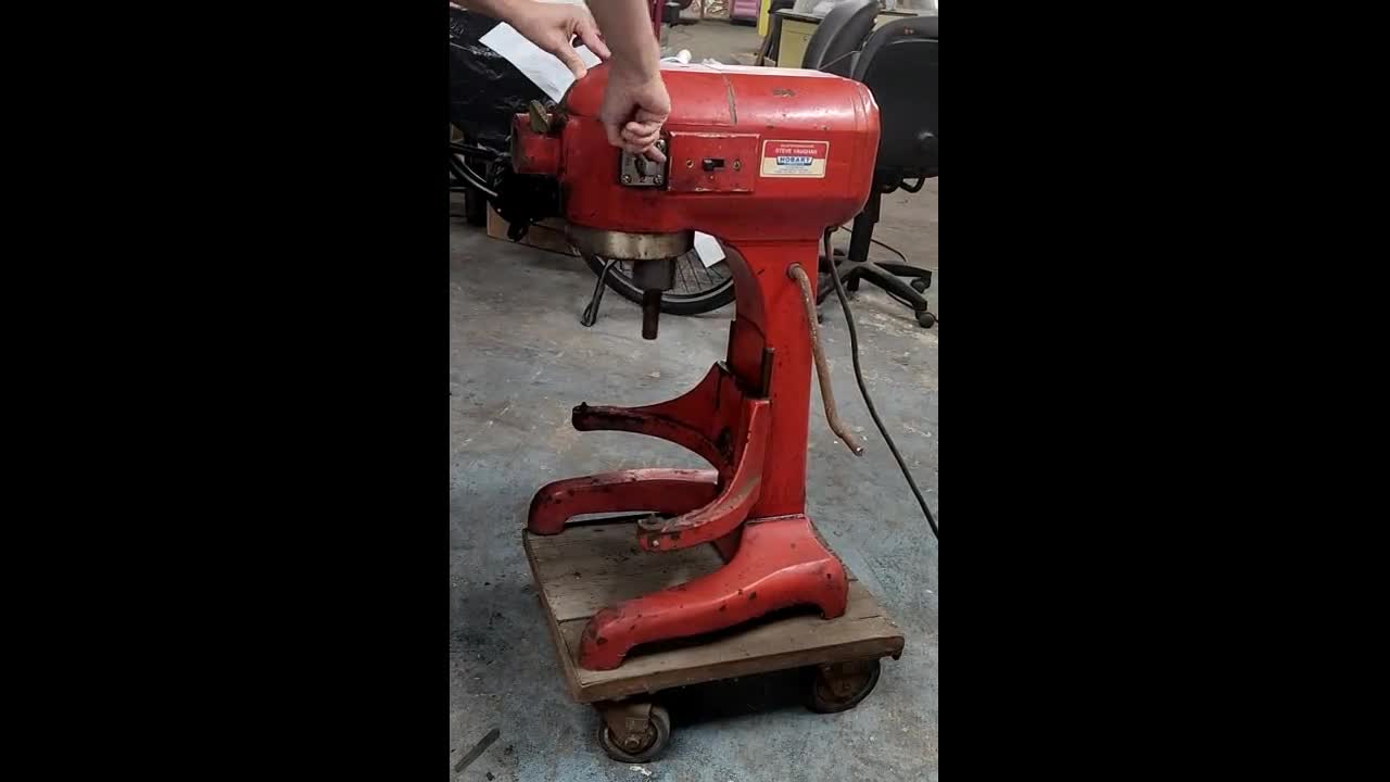 Hobart A-200 20 Qt Commercial Mixer With Bowl 3 Speed Timer W/cart