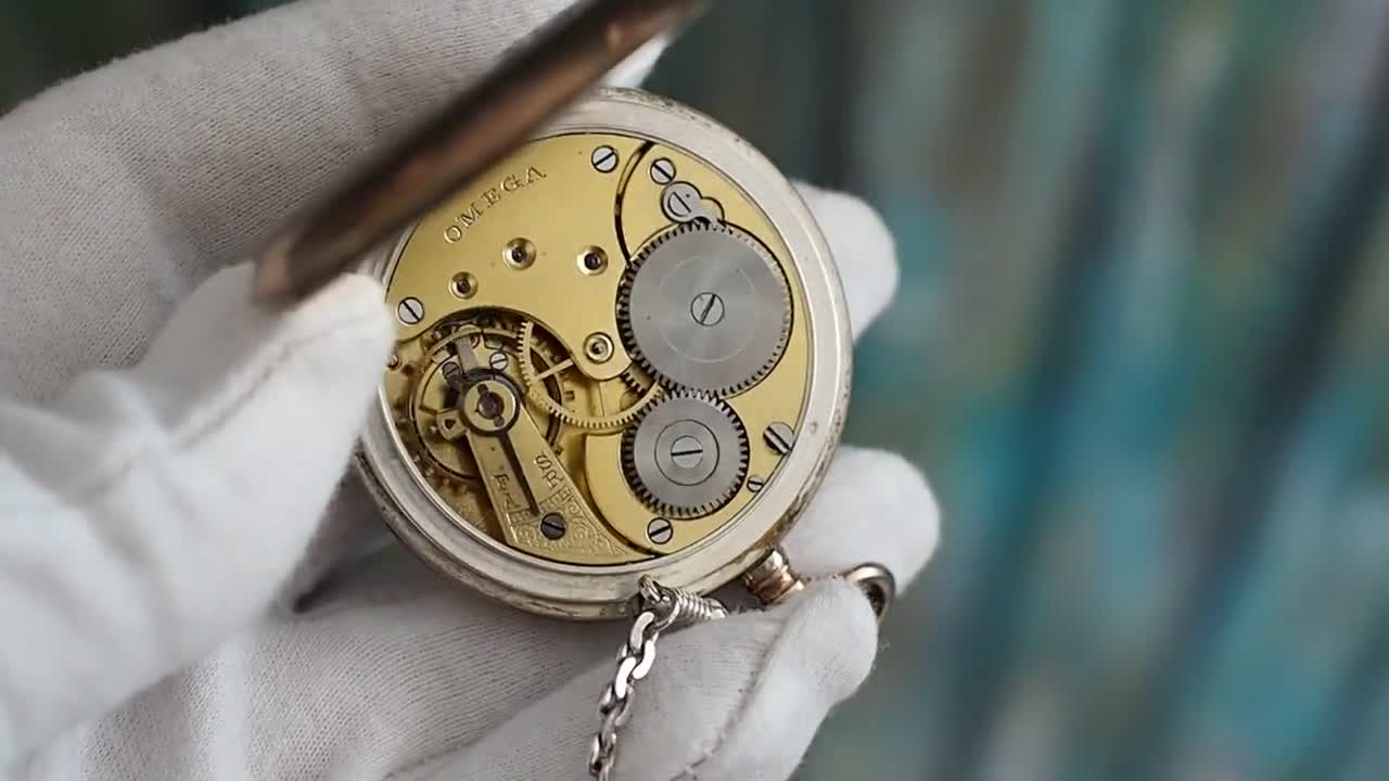Vintage Omega Pocket Watch 48mm Case • Serial 10134846 • Working
