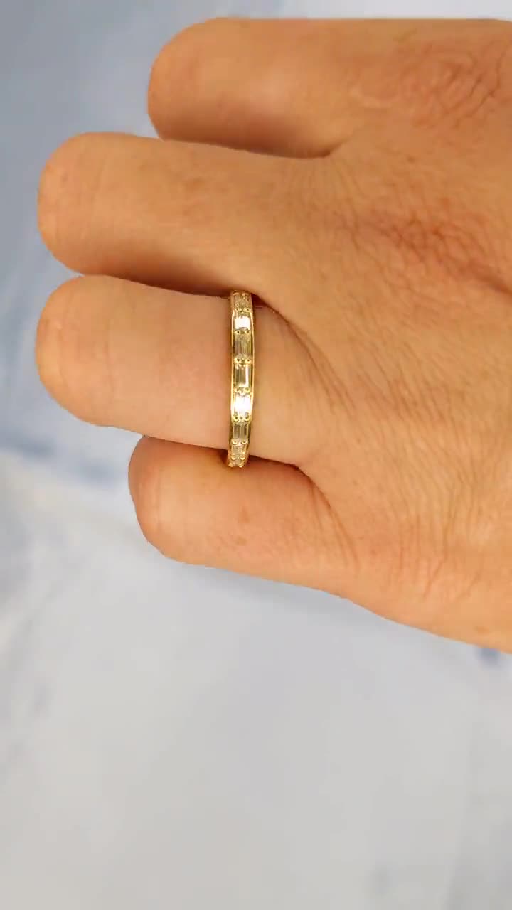 14Kゴールドリング クラシック ナチュラルダイヤモンド 結婚指輪