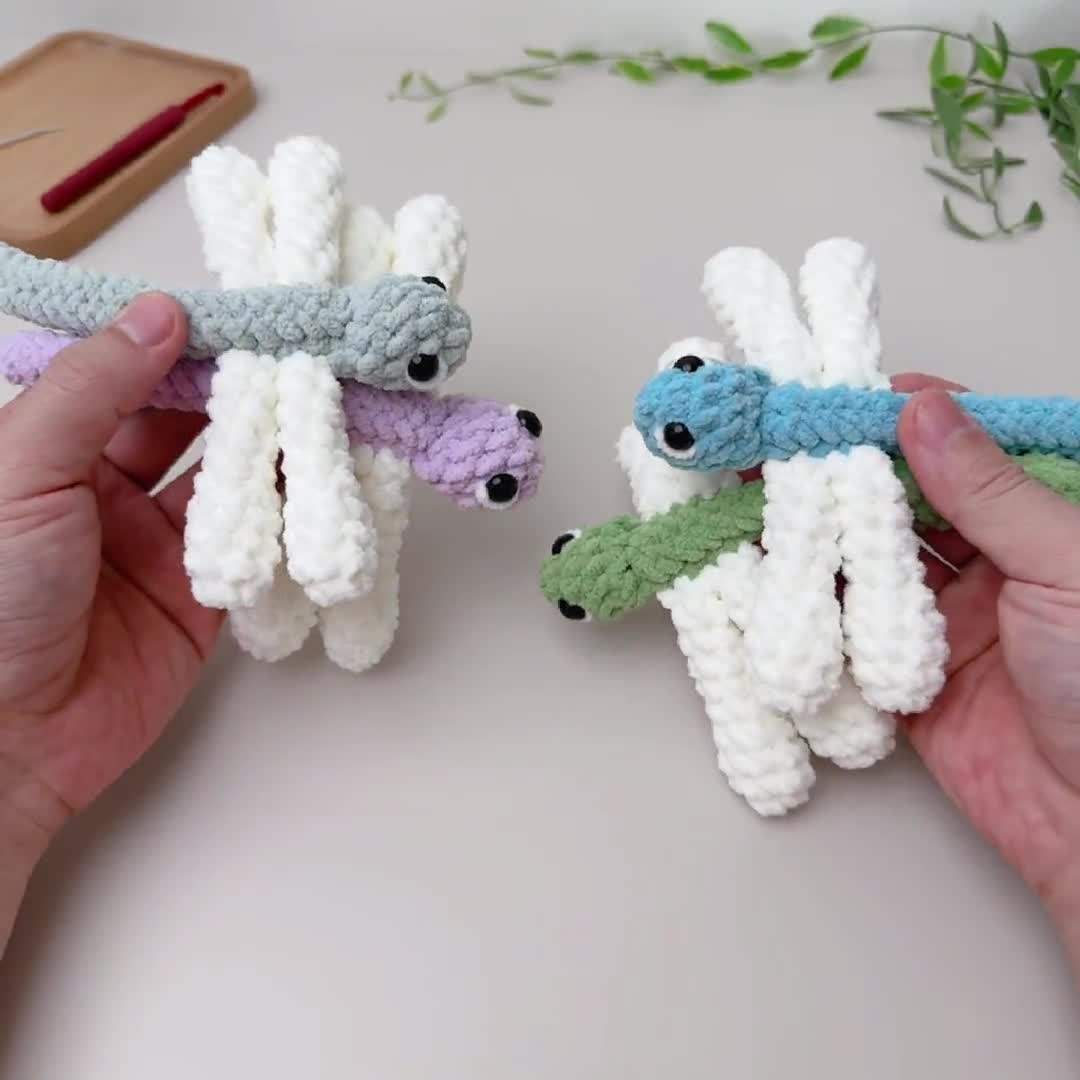 縫わずに作れるトンボのあみぐるみ編み図（デジタルPDF） - Etsy 日本
