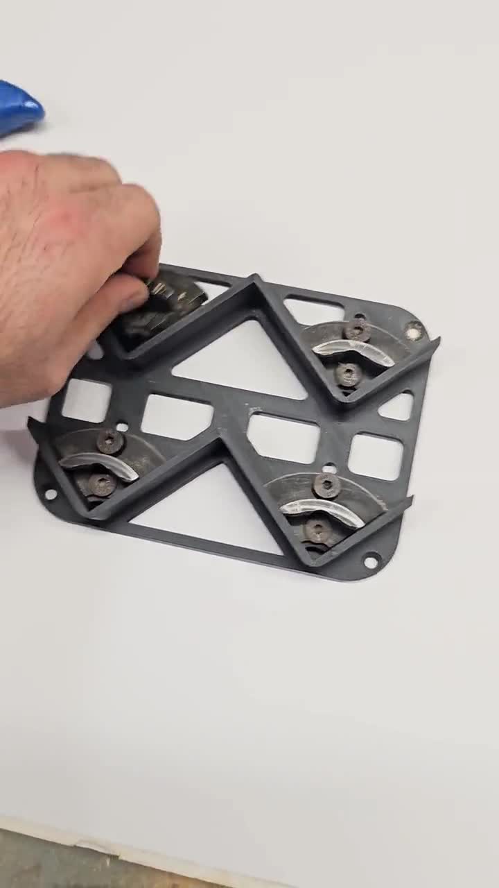 Lathe Chuck Jaws Organizer: Wall Mount for Oneway Stronghold