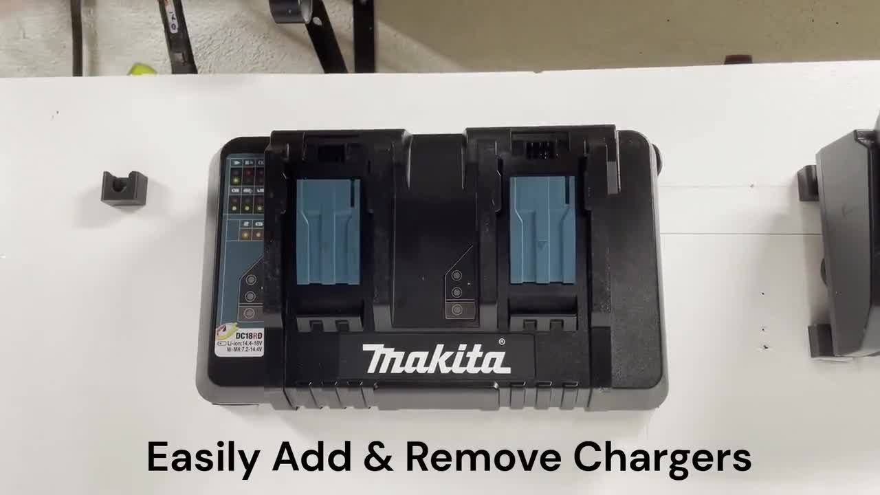 マキタ バッテリー充電器（取り外し可能）壁掛けセット 18V シングル