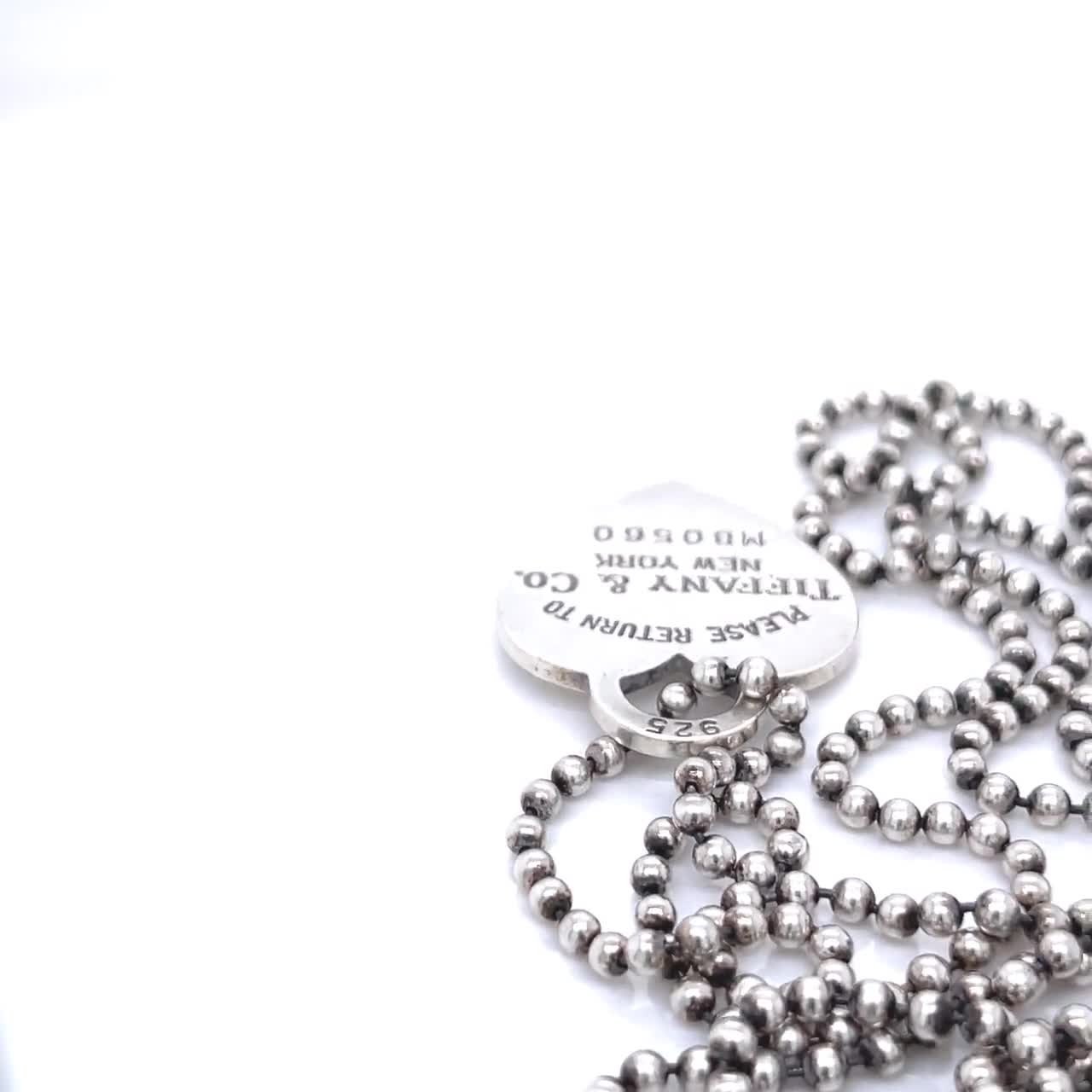 Tiffany & Co. タグネックレス シルバー リターン トゥ ティファニー スターリングシルバー ハートタグ