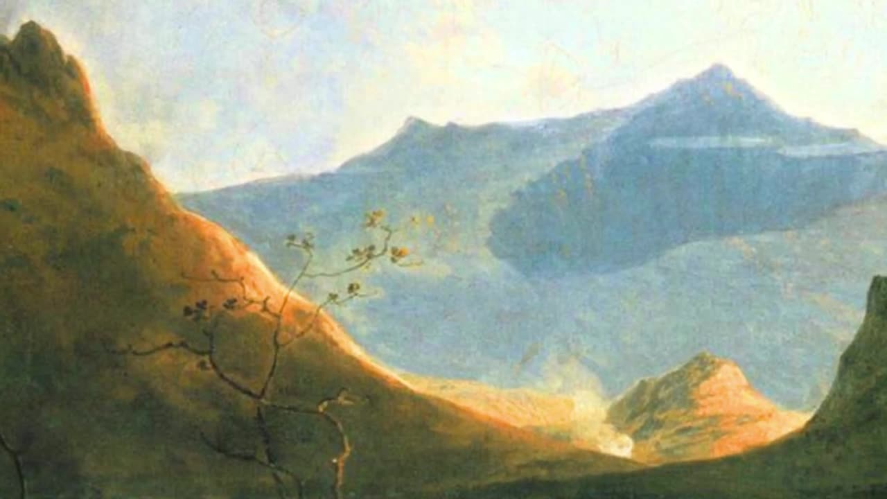 リチャード・ウィルソン作「リン・ナントル湖から見たスノードン山