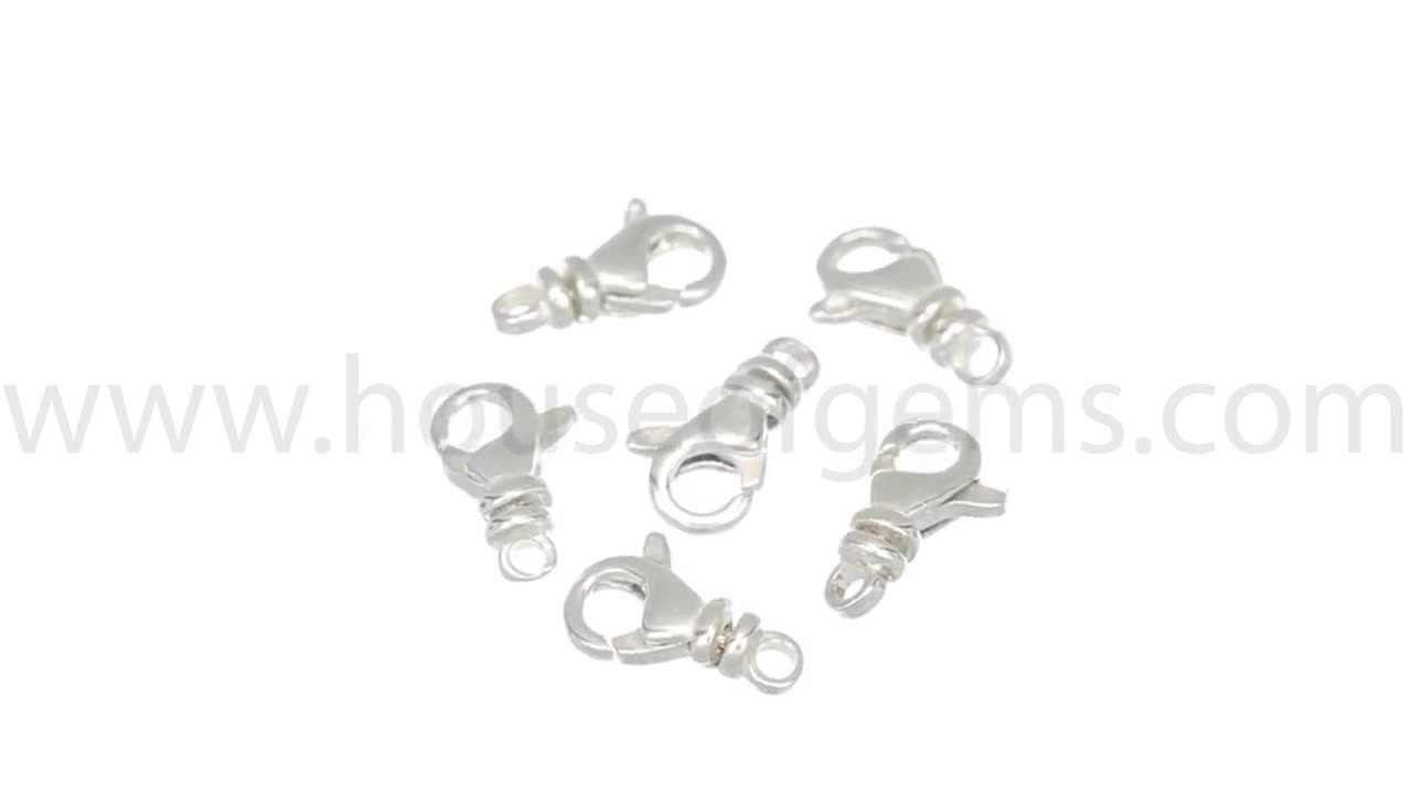 4.5x10.6 mm シルバー スイベルクラスプ (SS4002710) 1個 - Etsy 日本