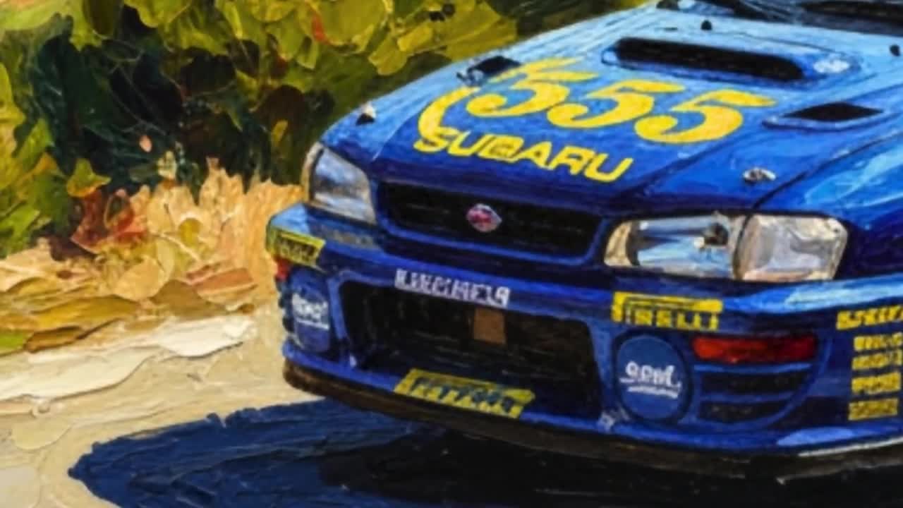 スバル インプレッサ 555 グループA ラリーカー：コリン・マクレー
