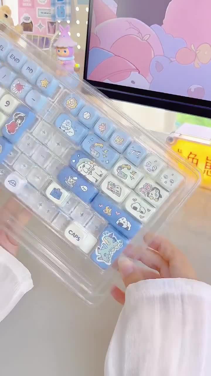 ファンミニョン ペンミ UTOPIA 入場特典 キーリング キーキャップ かわいいブルーのスパイXファミリーアニメキーキャップセット