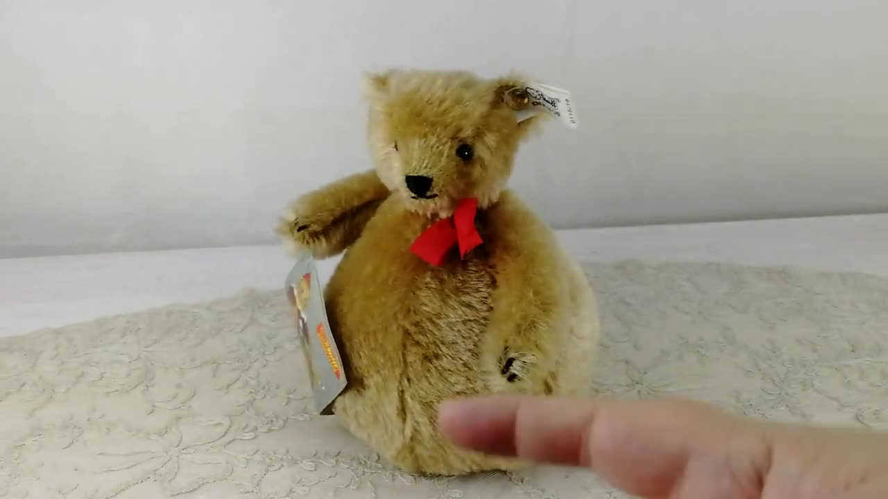 Steiff Roly Poly Bear Replica 1908 All Ids 1988 Vintage Made Mint