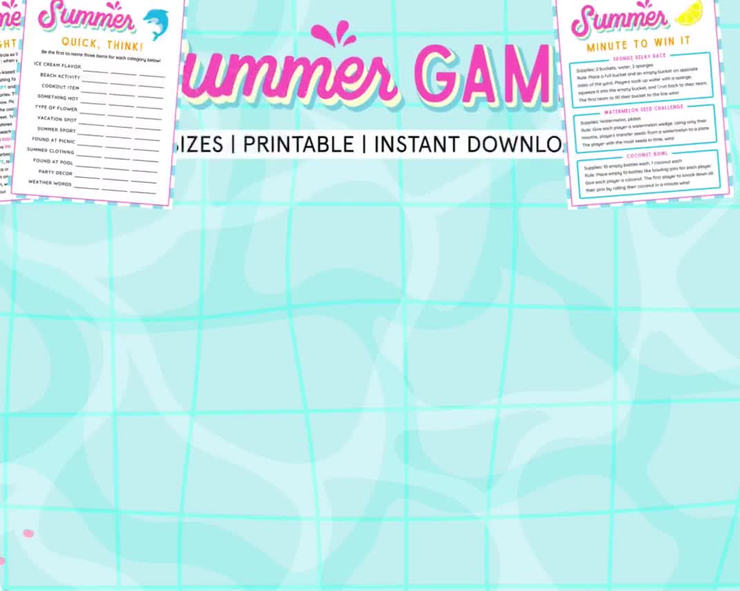 Summer This or That Summer Games Summer Activities for Kids, Adult