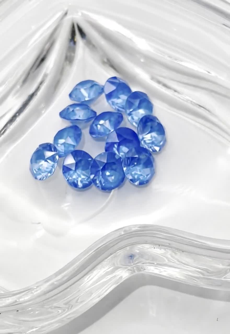 no.108 ブルーダイヤモンドとSpark crystal Electric Blue Ignite UNF (39ss-8mm) Swarovski 1088 XIRIUS Chaton