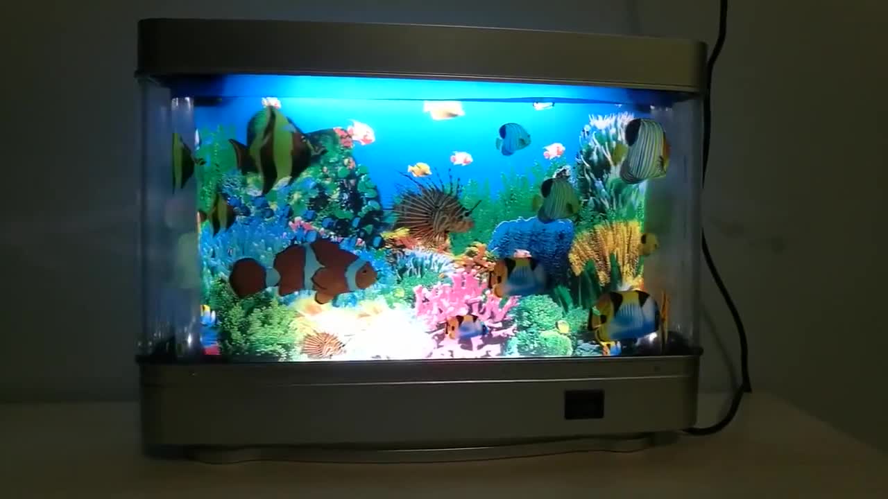 希少未開封 ネオンテトラ マイクロアクア 熱帯魚 フルティガーエアロ 平成レトロ フルティガー エアロ Y2K 回転式カルーセル型魚型水槽 LED デスク