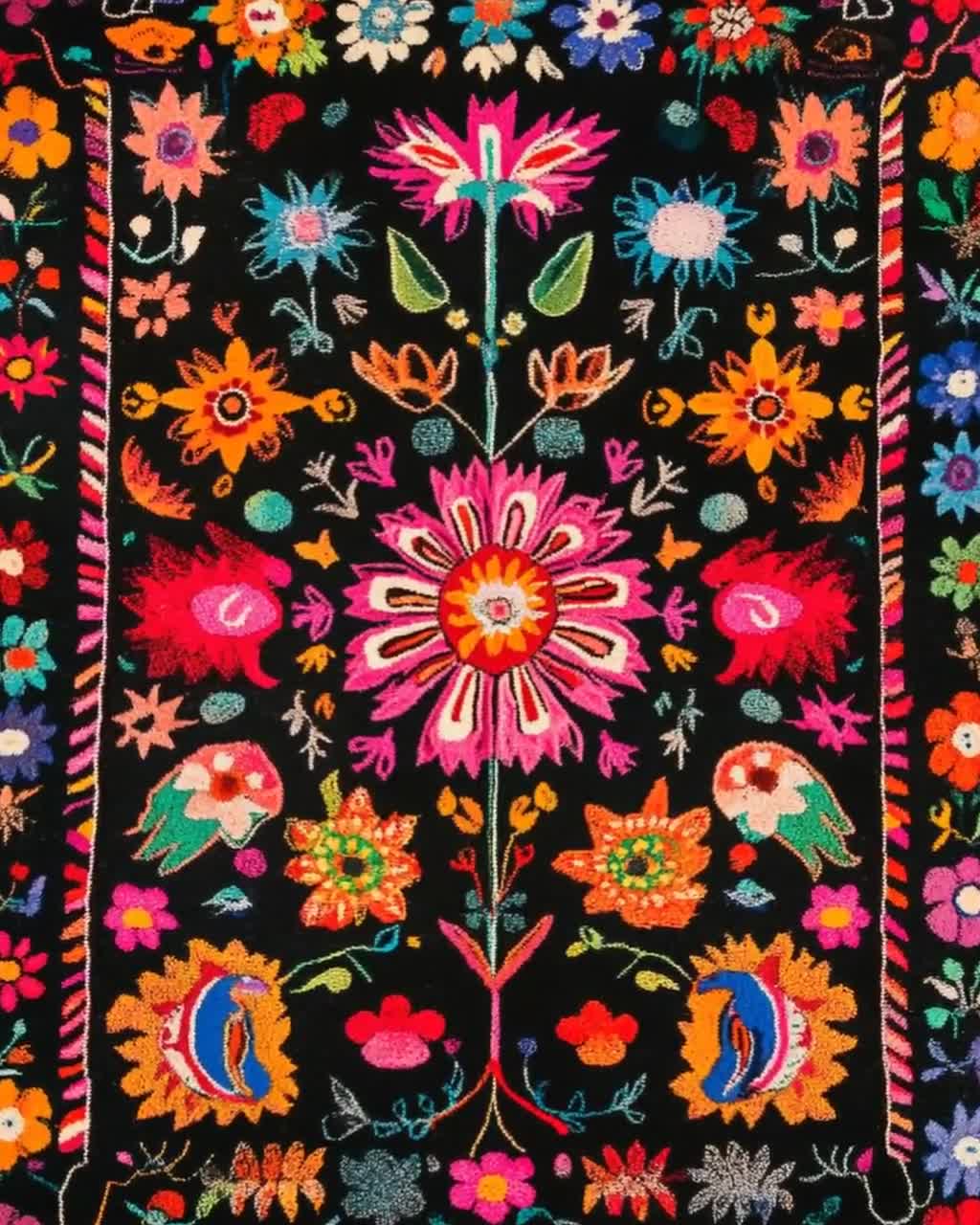 Maramureș Folklore, Vibrant Romanian Folk Art Motif - Etsy