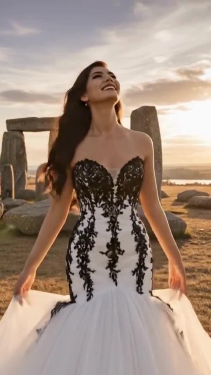 black and white beach wedding dresses Ebony Embrace Lace Mermaid Dress Bridal Gown Sweetheart Neckline Sleeveless Strapless Alternative Bride Gothic Stunning two swimsuit cover up Olivia Rae Black Above Color:Copper