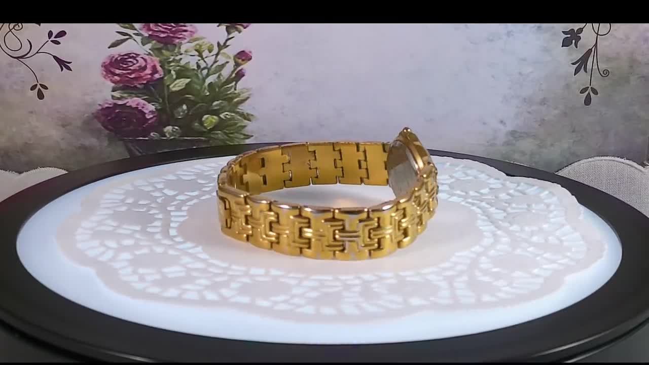 Vintage Givenchy Diamond Watch: Gold Geometric Swiss Made - Etsy