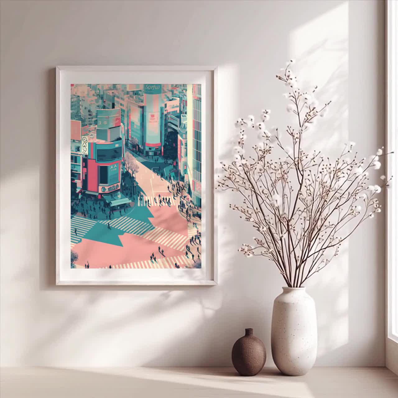 渋谷スクランブル交差点アート - Etsy 日本