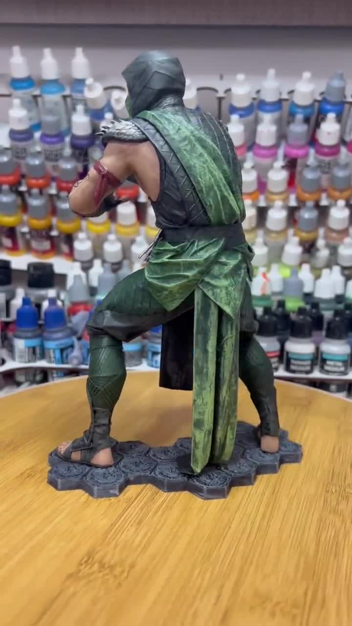 モータルコンバット レプタイル フィギュア - 手描き塗装済み 22cm 3D