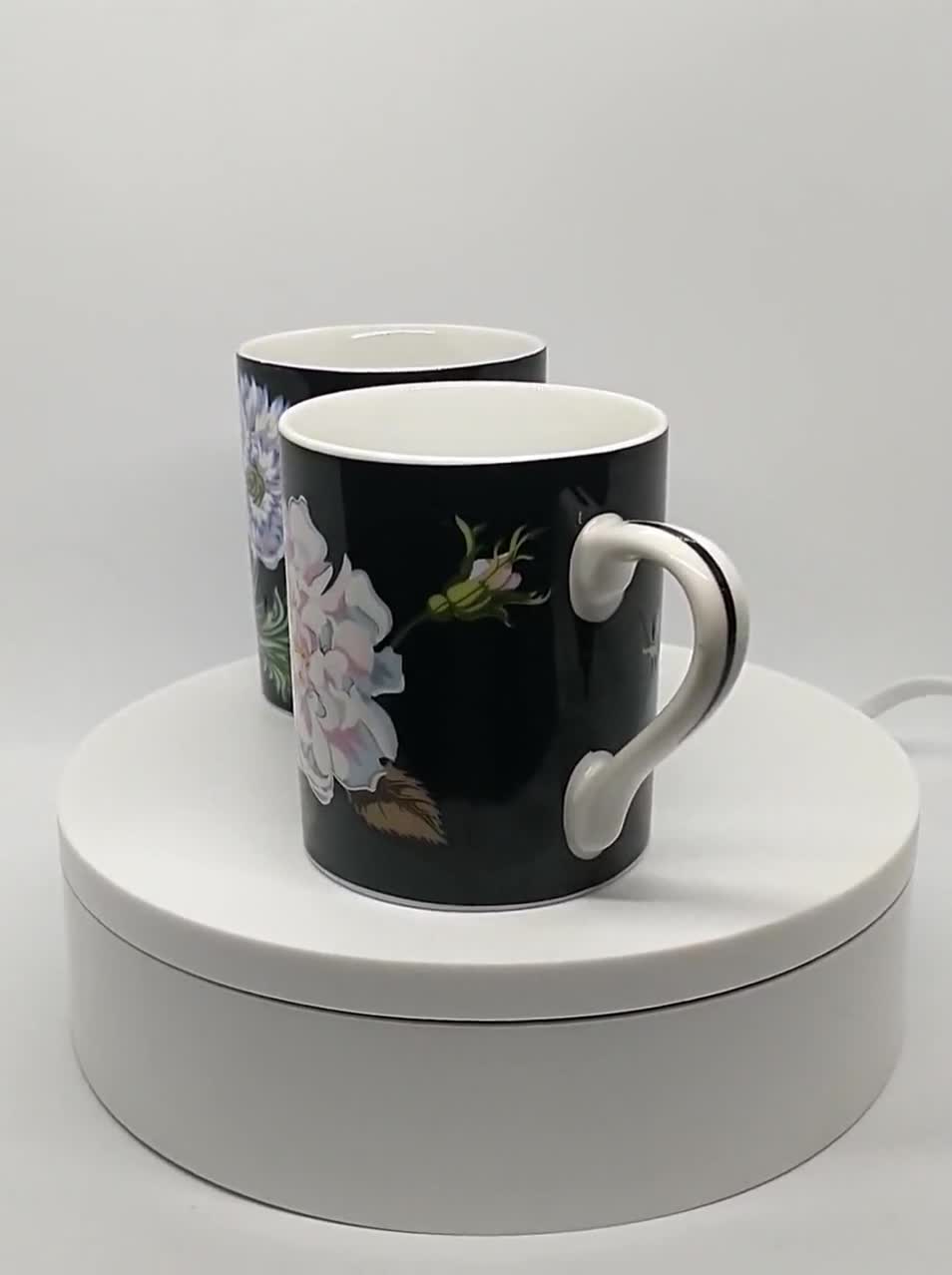 TIFFANY & CO. Set of 2 Mrs. Delaney's Flowers Mugs - Etsy