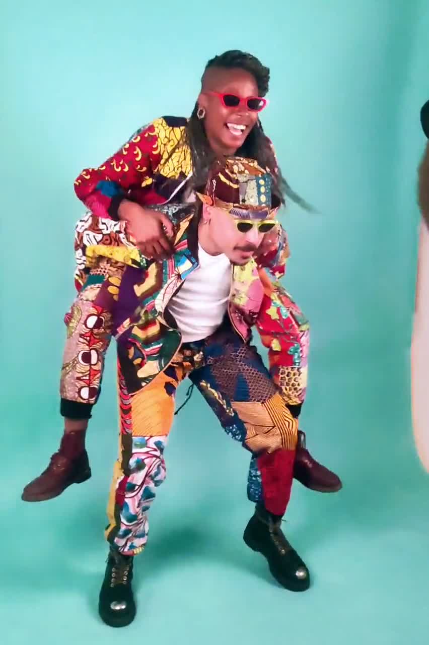 African Ankara Patchwork Trousers for Men Women, Afrocentric