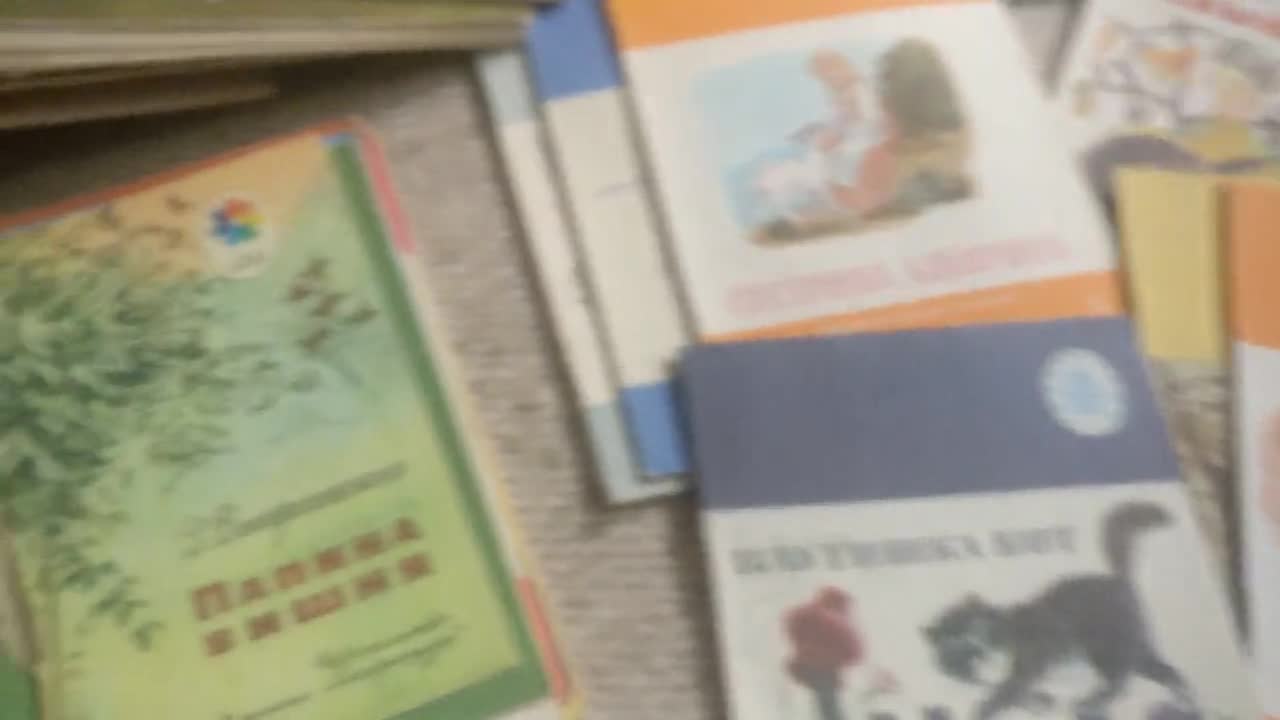 ソビエト時代（1950～1991年）のロシアの児童書。愛らしいレトロな絵本