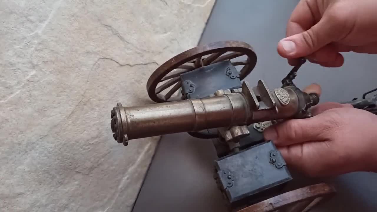 ガトリングガン モデル 1886 アメリカ、重野砲、スクラッチビルド