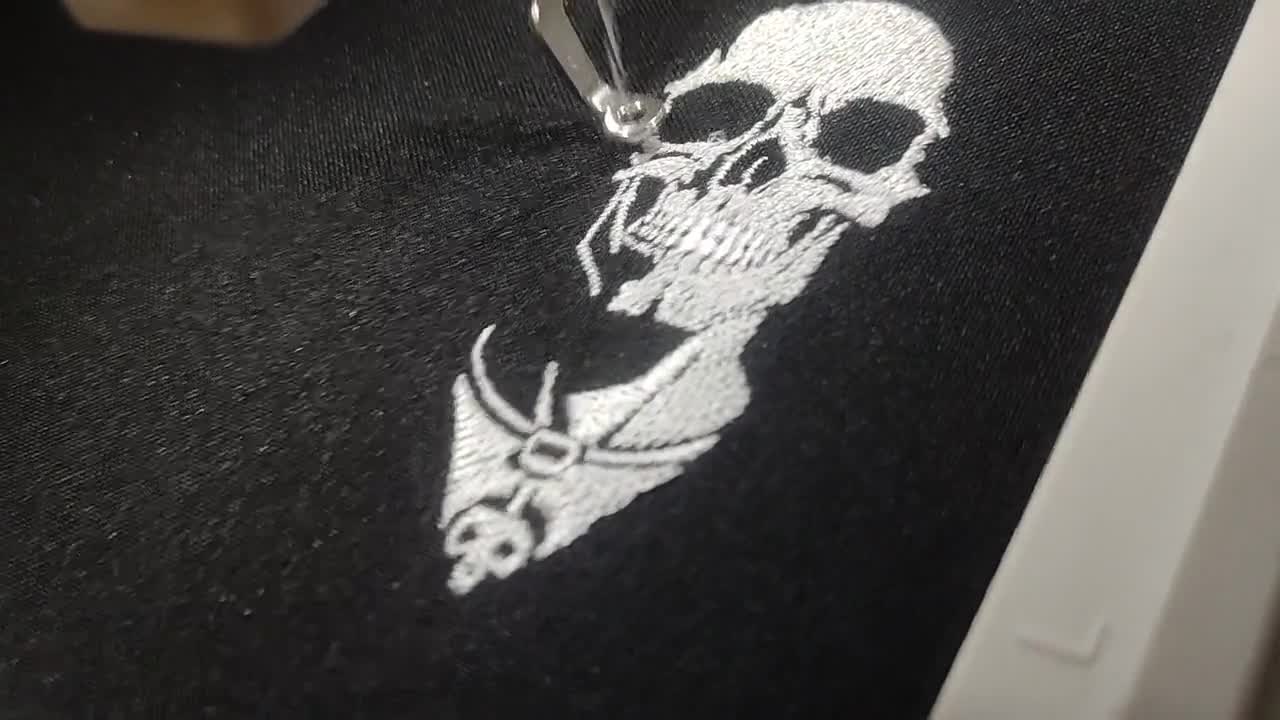 Mysterious White Skull Embroidery Bundle - Fill Stitch Dead Faces