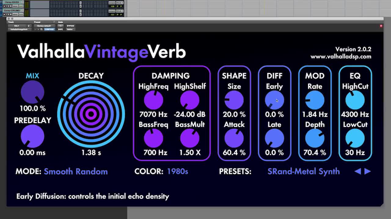 Valhalla Vintageverb | Retro Reverb Presets - Etsy