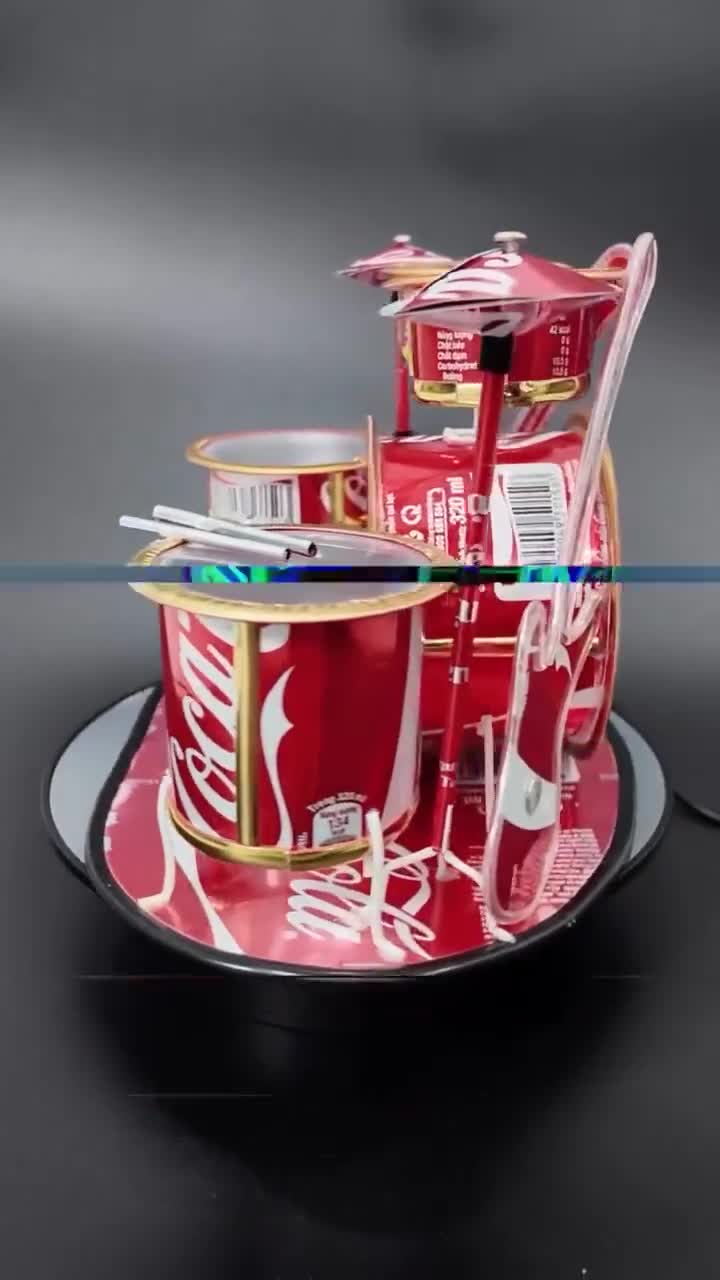 Recycled Tin Can Model - Coke / Coca-cola Drum Kit - Etsy