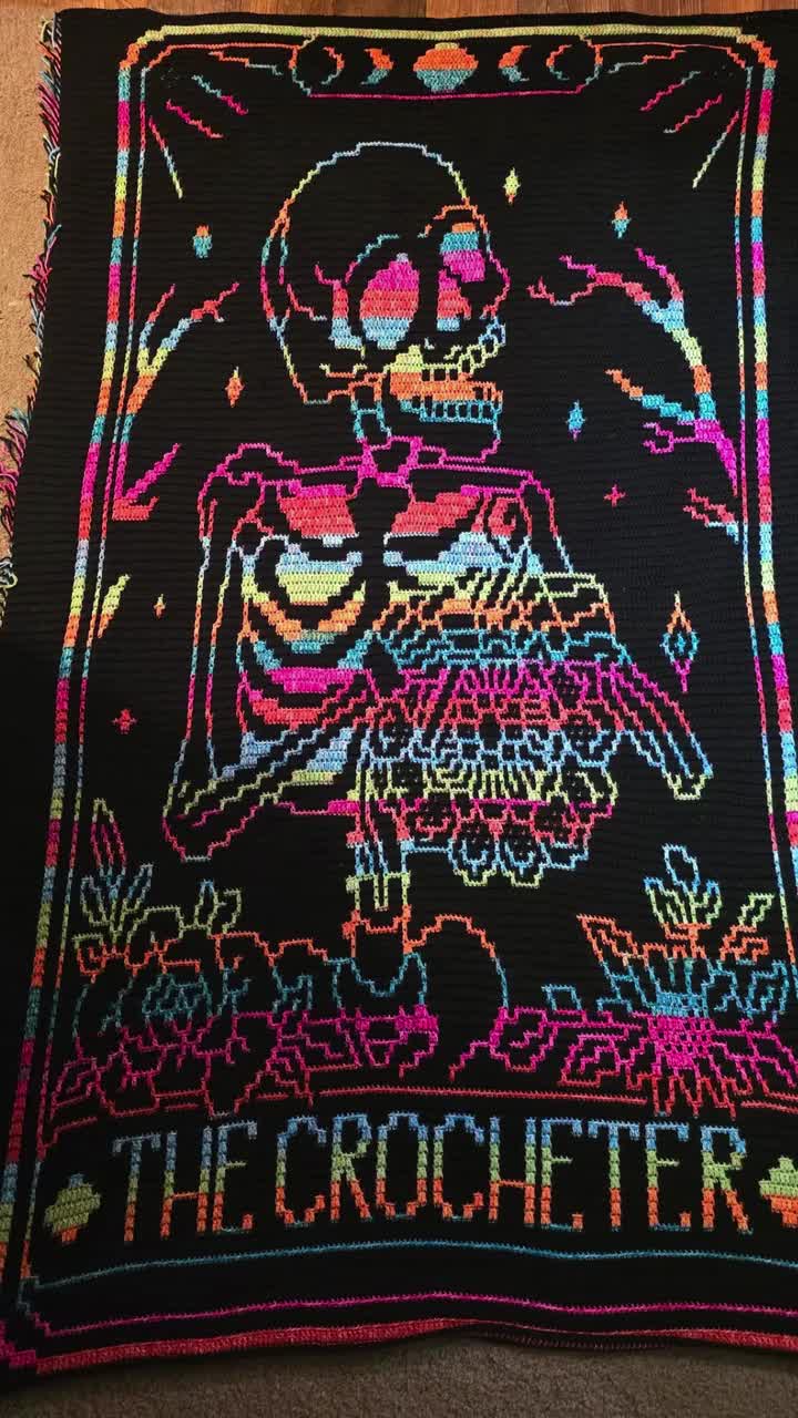 The Crocheter Tarot Card Overlay Mosaic Crochet - PATTERN ONLY - Etsy