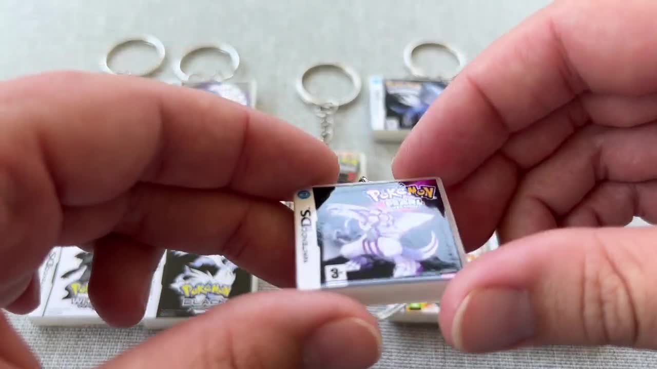 ニンテンドーDSポケモンミニゲームキーホルダー手作り3Dプリント