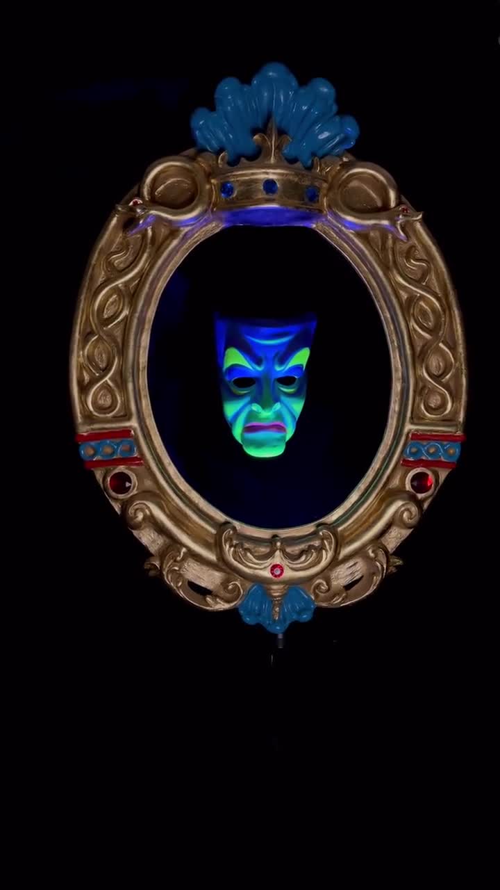 Handcrafted Baroque Mirror, Evil Queen Fantasy Decor, Collector
