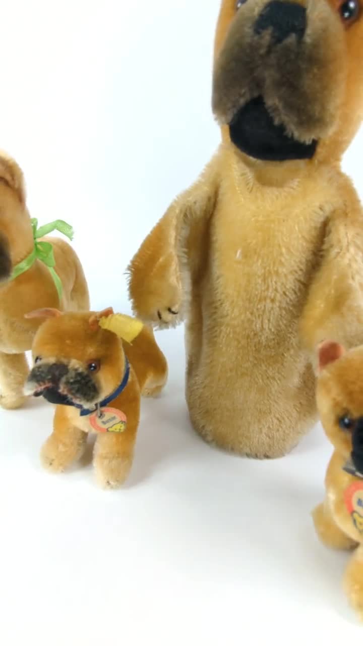 Steiff Boxer Dog Standing All Ids Smallest 4 Inches Vintage 1954
