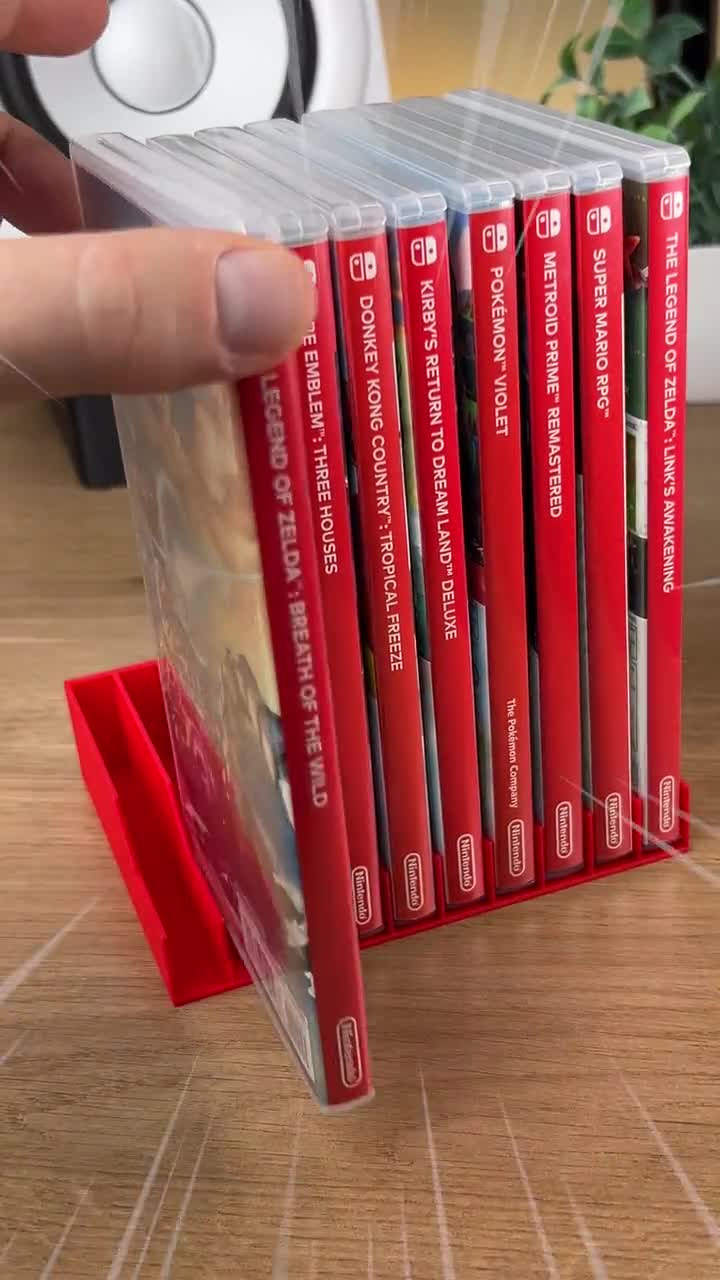 Switch 1 & 2用ゲームケースオーガナイザー | 8～12個のゲームを収納