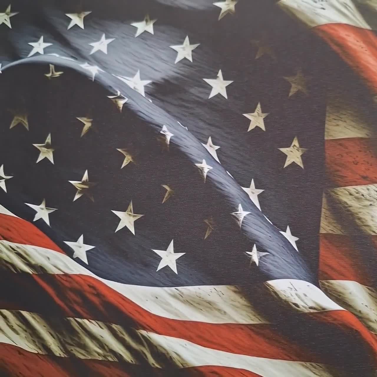 アメリカ国旗の壁紙、剥がして貼るだけ、アメリカ壁画、アンティーク