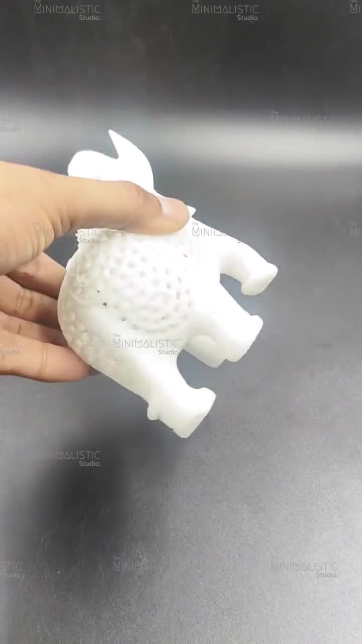 手彫りのマクラナ大理石の象の置物 |インドのジャリの彫刻 - Etsy 日本
