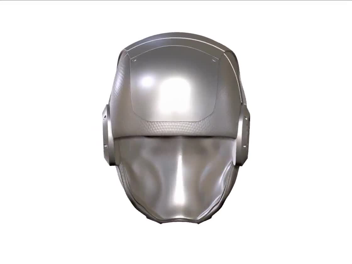 レッドフード浪人ヘルメットコスプレコスチュームマスク、ハードエッジ