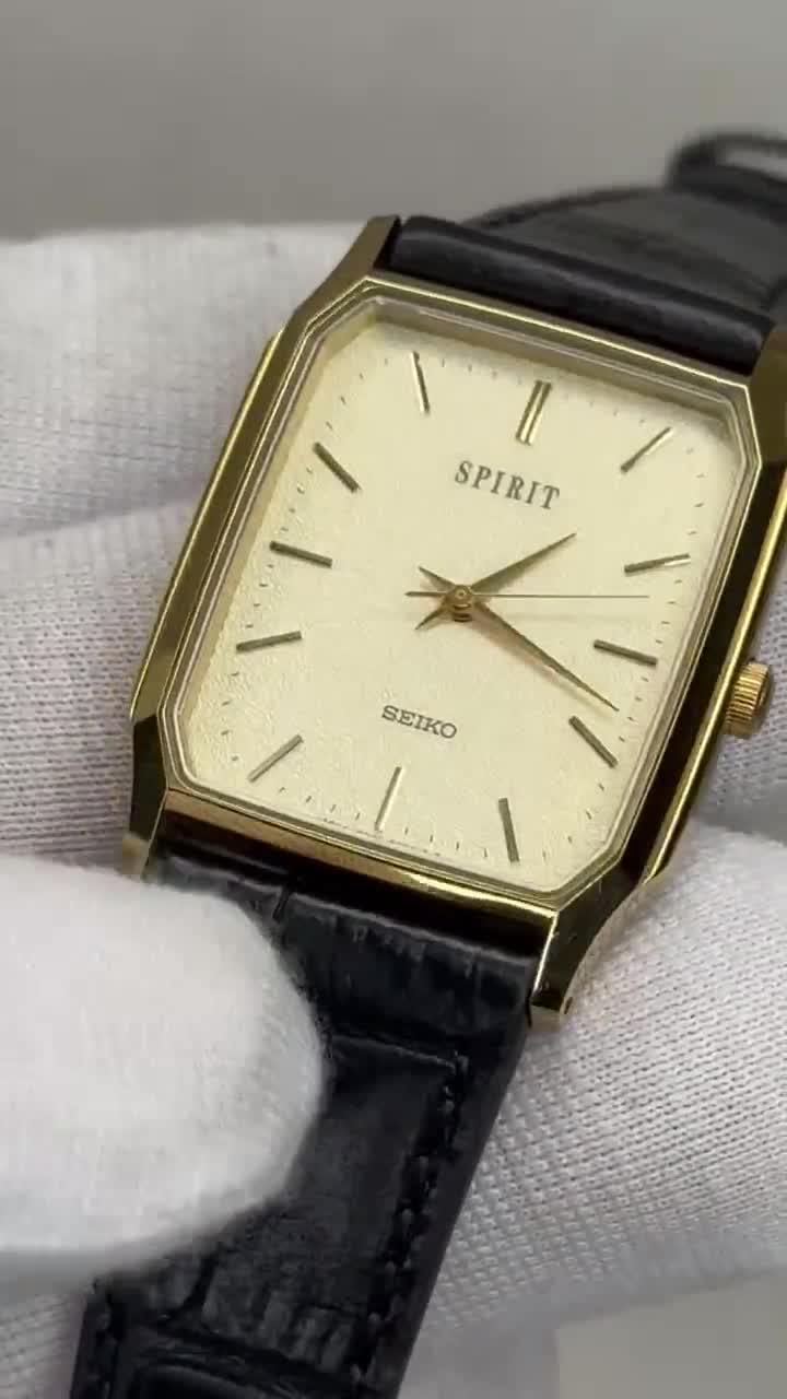 Vintage Seiko Spirit 8N41-5180 Tank Watch - 1995 Japan - Etsy