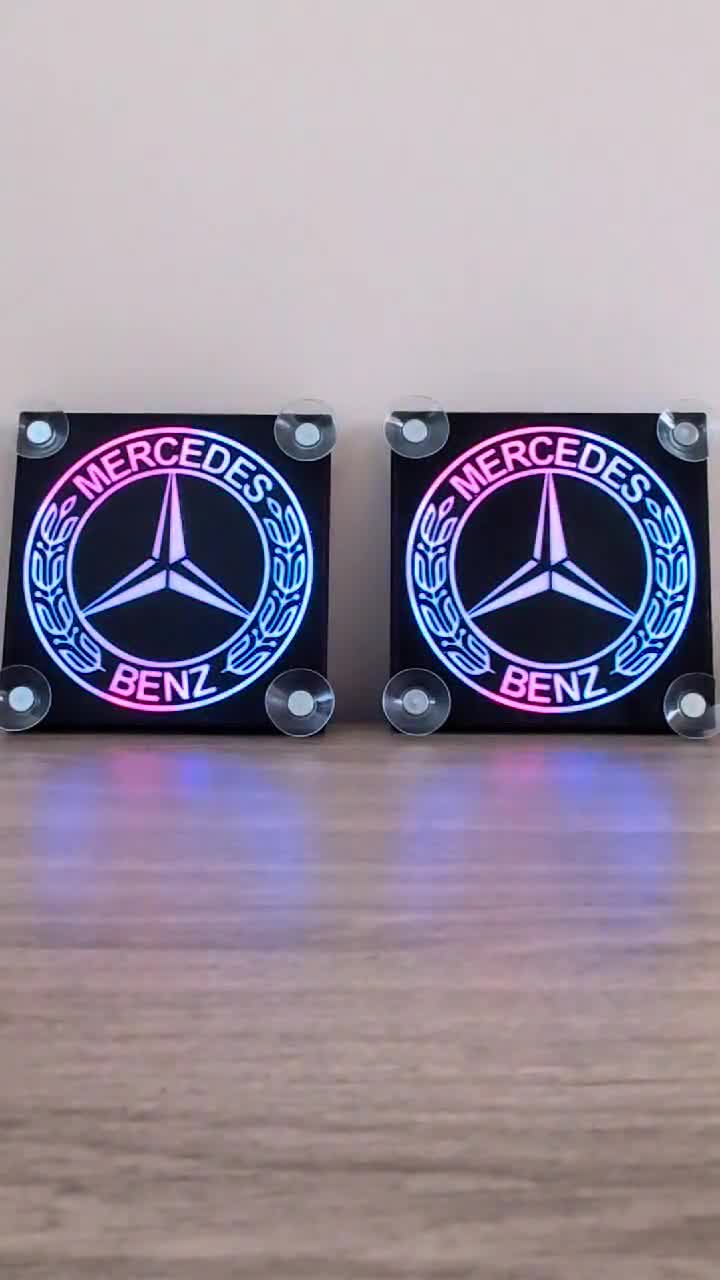 Customizable Mercedes-benz LED Lamp – Illuminated Truck Windshield