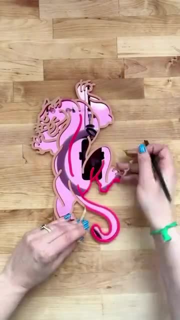 Pink Panther Mini Mirror (6 X 12