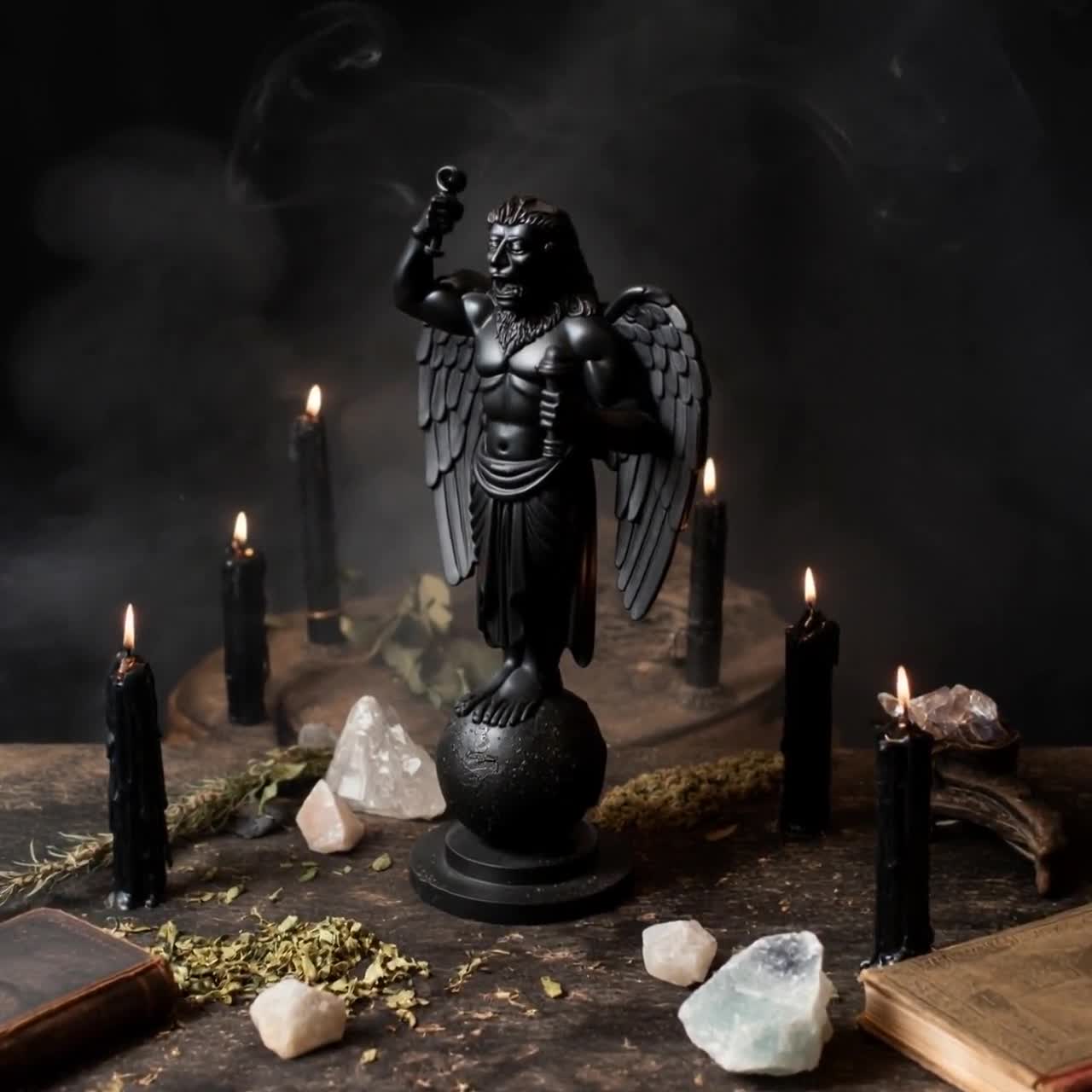Gnostic Deity AION Statue – Ancient Aeon of Time & Eternity