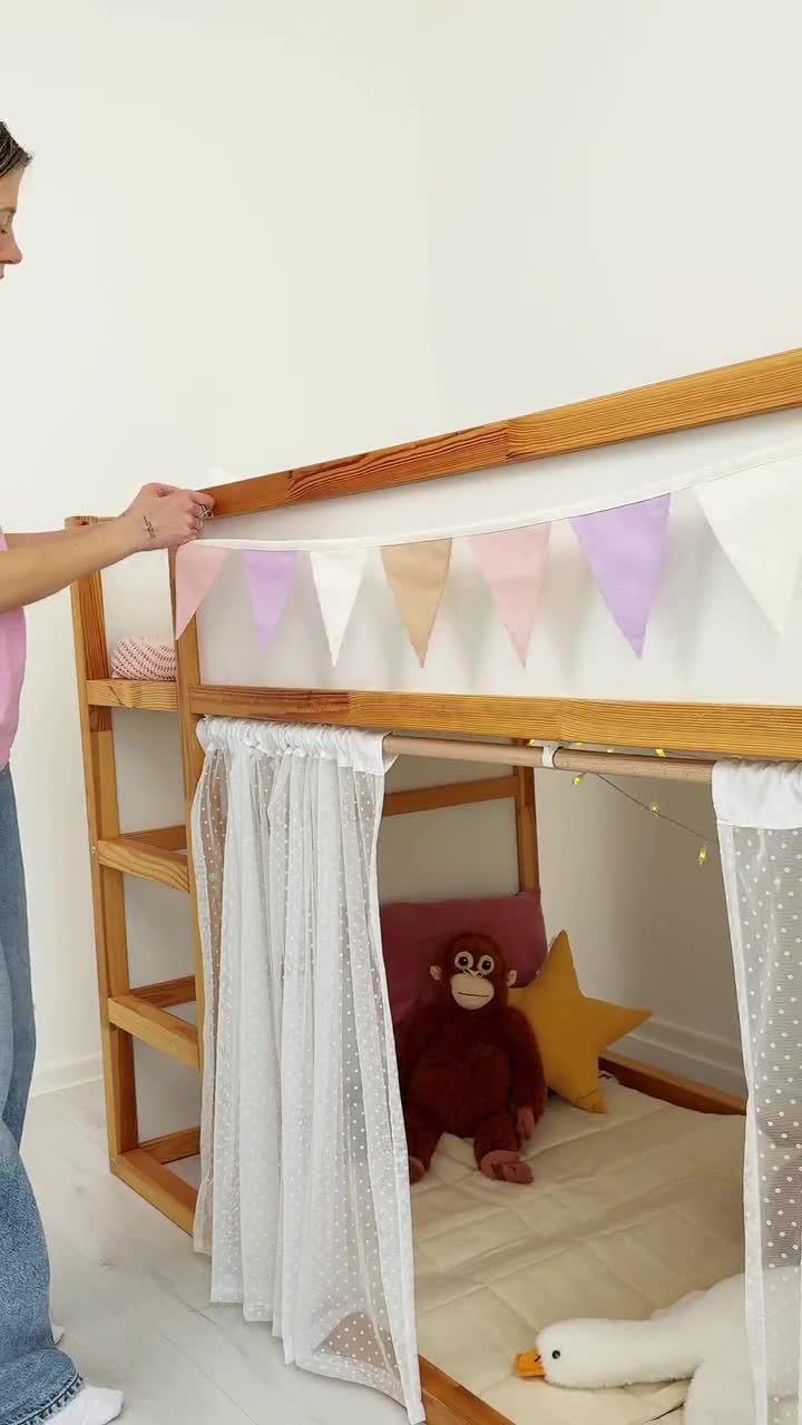 IKEA KURA Girlande, Wimpelgirlande für Kinderbetten, Kinderzimmer Dekoration