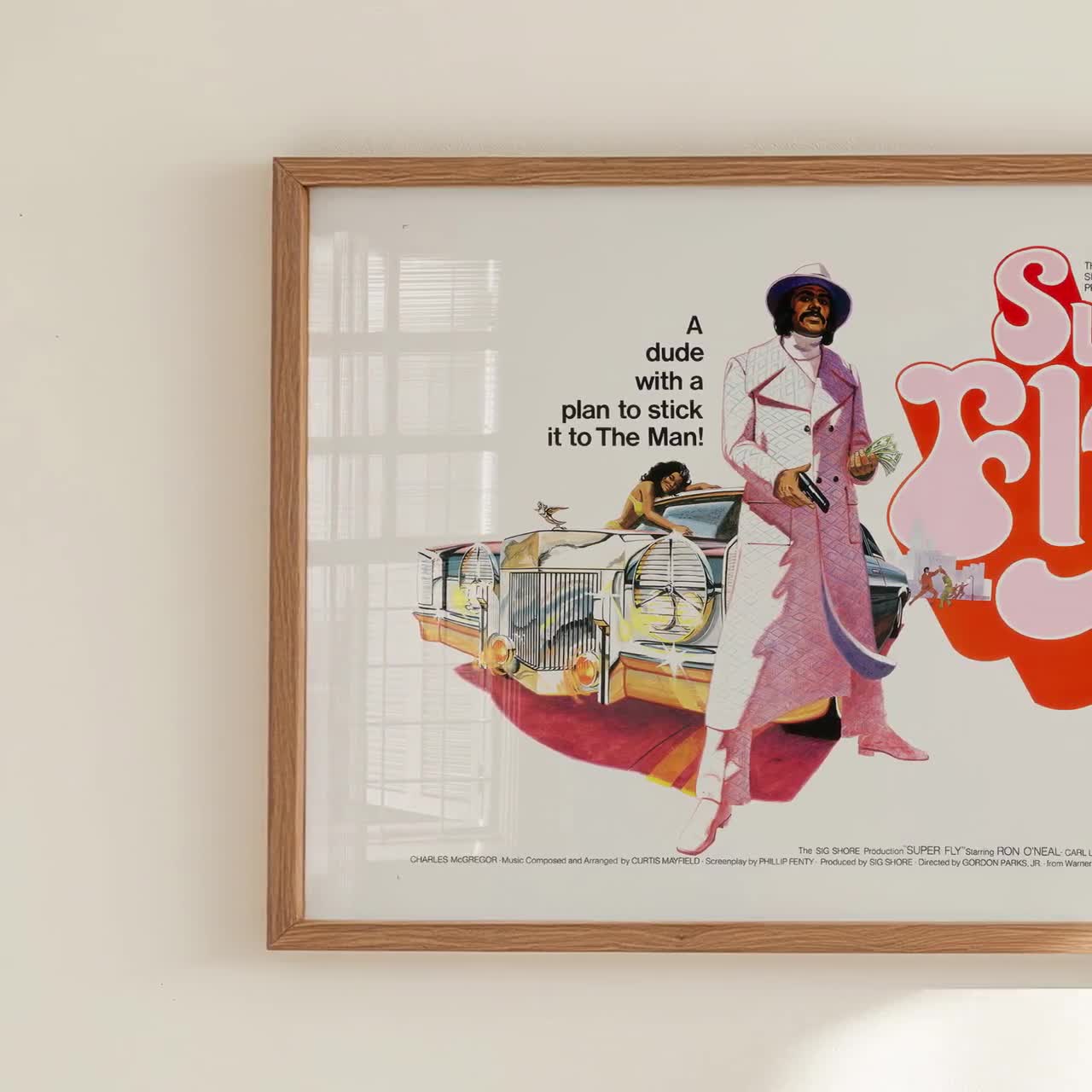 Super Fly (1972) Movie Poster - Blaxploitation Film Art - DIGITAL