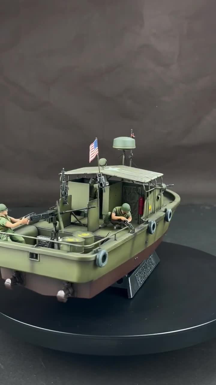1:35 ProBuilt PBR31 MKII ピバー（乗員4名付き）ベトナム戦争モデルを